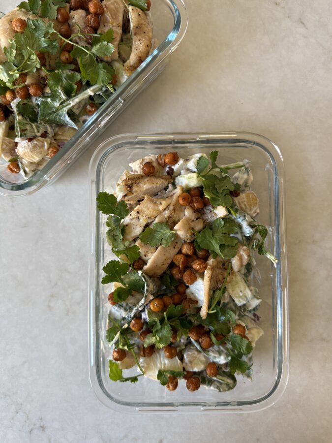 matprepp lunchlådor kyckling potatissallad